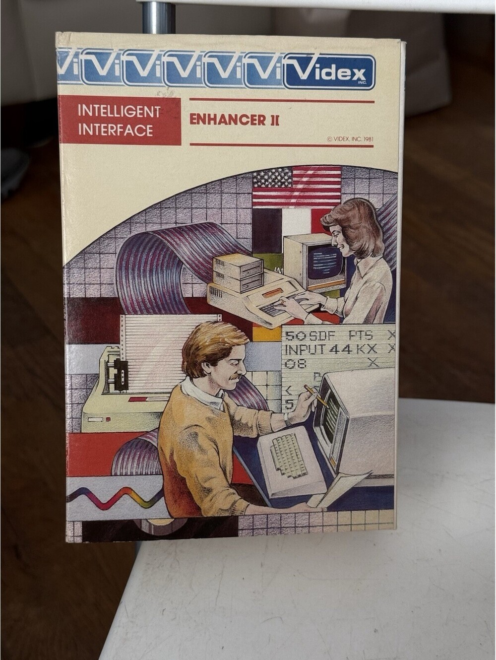 vintage Videx Enhancer II Card With Box , Manual , Untested, Complete